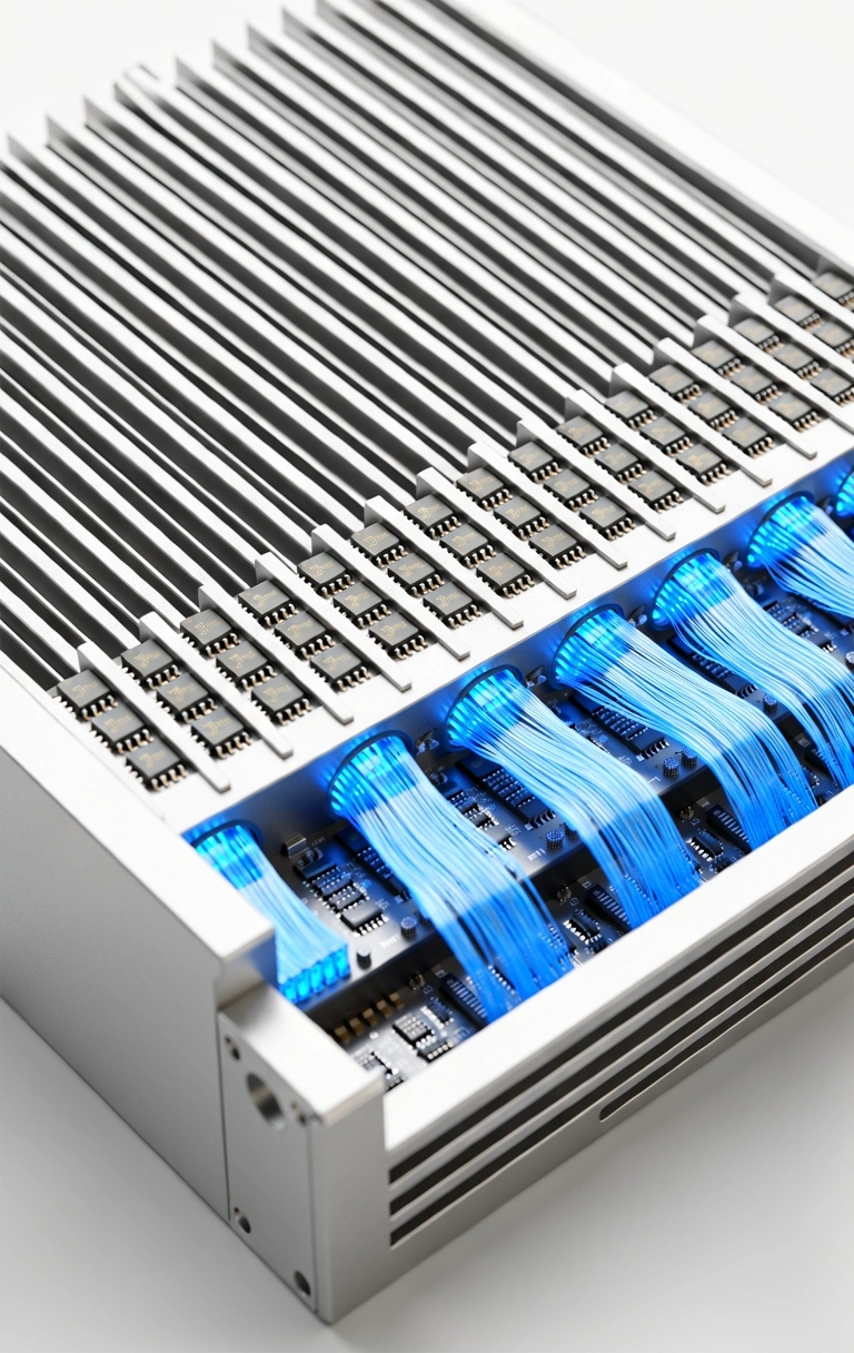 High-density server architecture visual